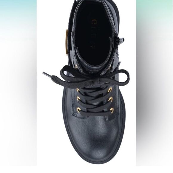 Guess Los Angeles Women’s Ankle Combat Boots Lace Up Black Size 8.5 NOWT - Picture 13 of 14